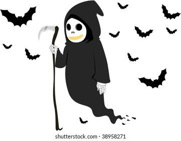 illustration of ghost on white