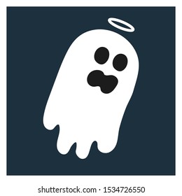 ILLUSTRATION GHOSTS, GHOSTS AT NIGHT HALLOWEEN, STYLES OF VECTOR IMAGES