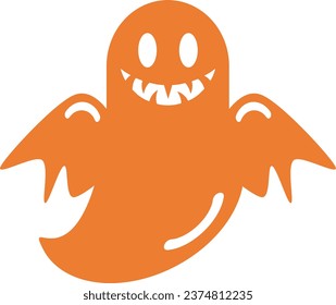 una ilustración de fantasmas que van bien con Halloween