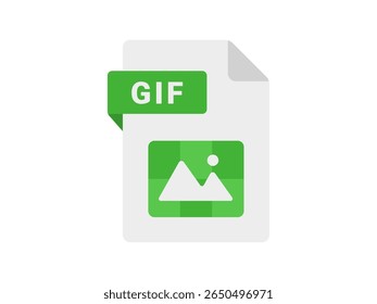 Ilustração do ícone do arquivo de extensão GIF.
