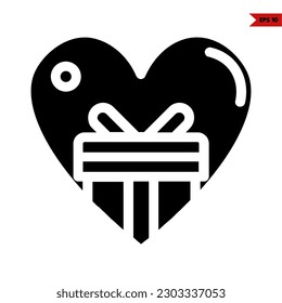 Illustration of gift box glyph