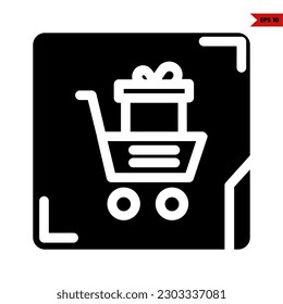 Illustration of gift box glyph