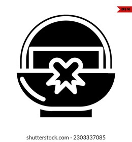 Illustration of gift box glyph