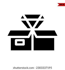 Illustration of gift box glyph