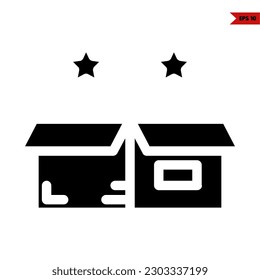 Illustration of gift box glyph