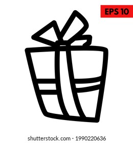 Illustration of gift box icon