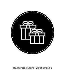 An illustration of a gift box icon