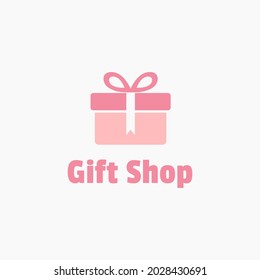 Illustration Gift box Shop Surprise Reward Present logo design