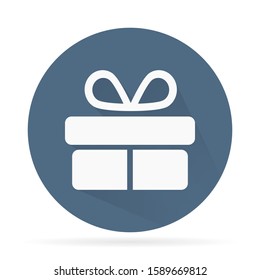 Illustration of gift box vector icon o background. Christmas gift vector icon illustration vector icon symbol.