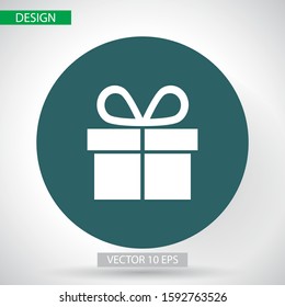 Illustration of gift box vector icon o background. Christmas gift vector icon illustration vector icon symbol. Present gift box vector icon . Package in gift wrap,