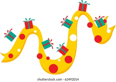 illustration of gift boxes on a white background