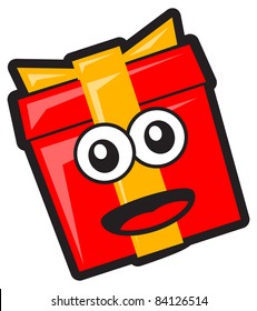 illustration of gift cartoon