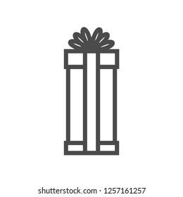 Illustration of gift icon on white background z