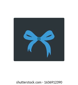 Illustration of gift icon on white background