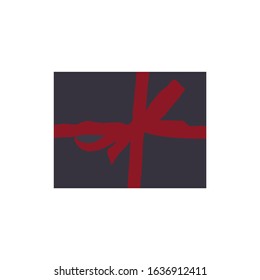 Illustration of gift icon on white background