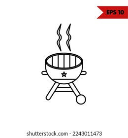 illustration of gift line icon