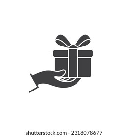 ilustración de regalo, regalo sorpresa, arte vectorial.