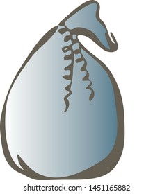 Illustration of giftbug icon on white background