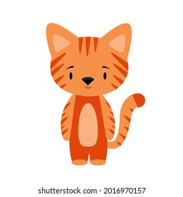 Illustration einer Inginger-Katze auf weißem Hintergrund