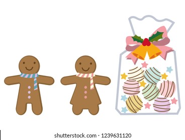Illustration of Gingerbread.
clip art of gingerbread man.
