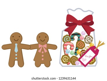 Illustration of Gingerbread.
clip art of gingerbread man.