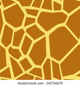 Illustration of giraffe pattern seamless. EPS10 file format