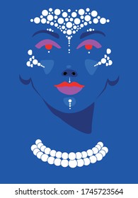 illustration of a giri in minimalism style 