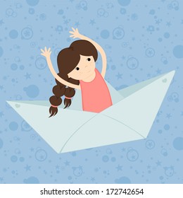 illustration of girl