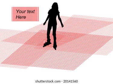 Illustration of girl