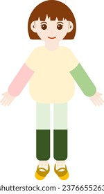 It's an illustration of a girl