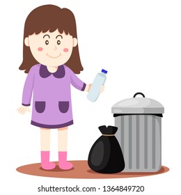 Little Girl Does Not Like Bad Stock Vector (Royalty Free) 1809065122 ...