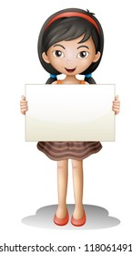 illustration of a girl on a white background