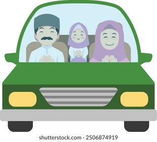 Illustration of a Girl Praying for Safety