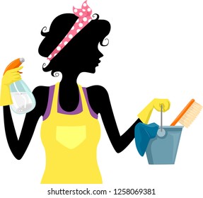 519 Cleaning lady clip art Images, Stock Photos & Vectors | Shutterstock