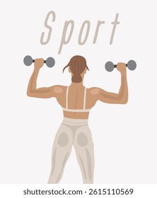 Illustration of a girl sporting a light gray background.
