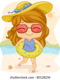 59,601 Cartoon girl on beach Images, Stock Photos & Vectors | Shutterstock