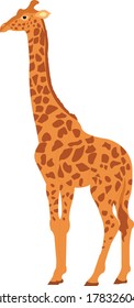 illustration Girrafe. vector art and illustration.