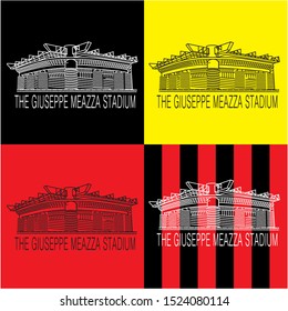 Illustration The Giuseppe Meazza Stadium - Italy Stadium