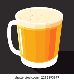 illustration a glass of beer