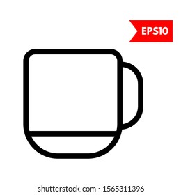 illustration of glass flat icon