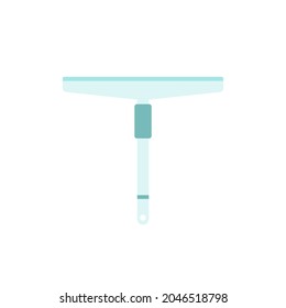 Illustration Glass squeegee. tool for cleaning glass. tools for cleaners, janitors, office boys. flat cartoon style. vector design