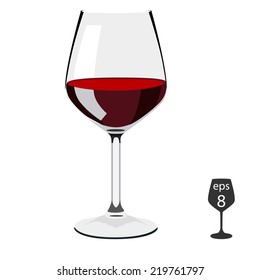 Illustration of glass of wine,  wine, glass, wine glasses, wine glass isolated, red wine glass, wine tasting