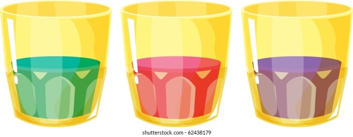 illustration of glasses on a white background