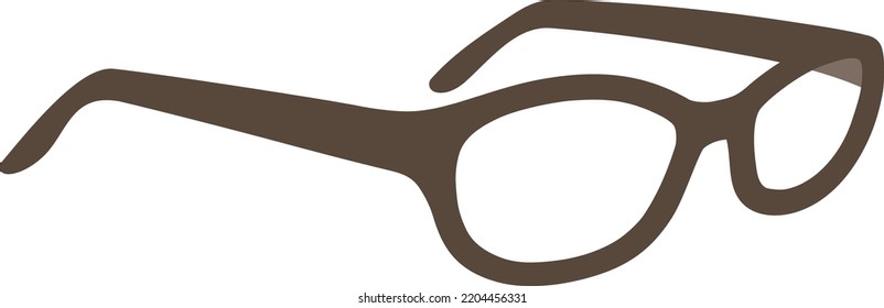 Illustration of glasses seen from the side