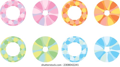 Illustration of glitter pattern decoration