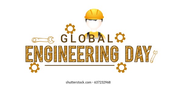 Illustration Of Global Engineering Day.
