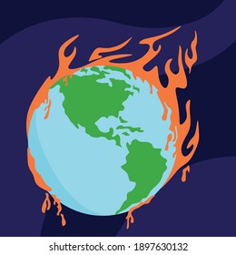 An illustration of global warming
