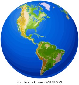 Illustration of the Globe