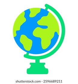 Illustration of globe icon model