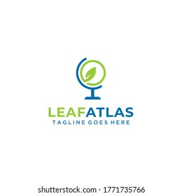 Illustration of a globe with leaf inside symbol mean technology with environmentally friendly